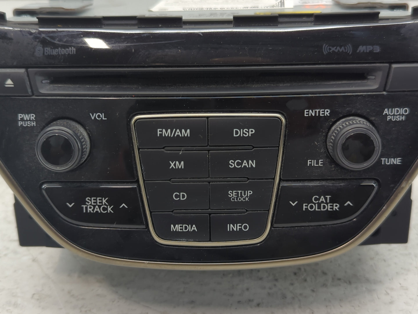 2014-2015 Hyundai Genesis Radio AM FM Cd Player Receiver Replacement P/N:96180-2M118YHG Fits Fits 2014 2015 OEM Used Auto Pa