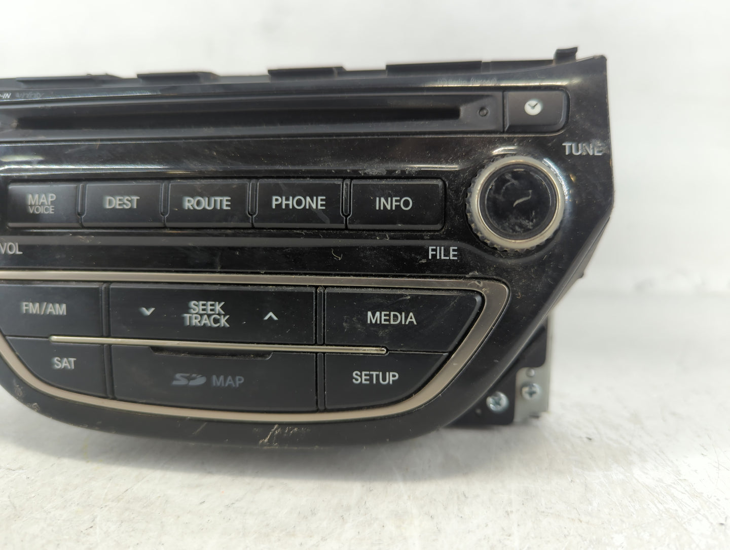 2014-2015 Hyundai Genesis Radio AM FM Cd Player Receiver Replacement P/N:96560-2M551YHG Fits Fits 2014 2015 OEM Used Auto Pa