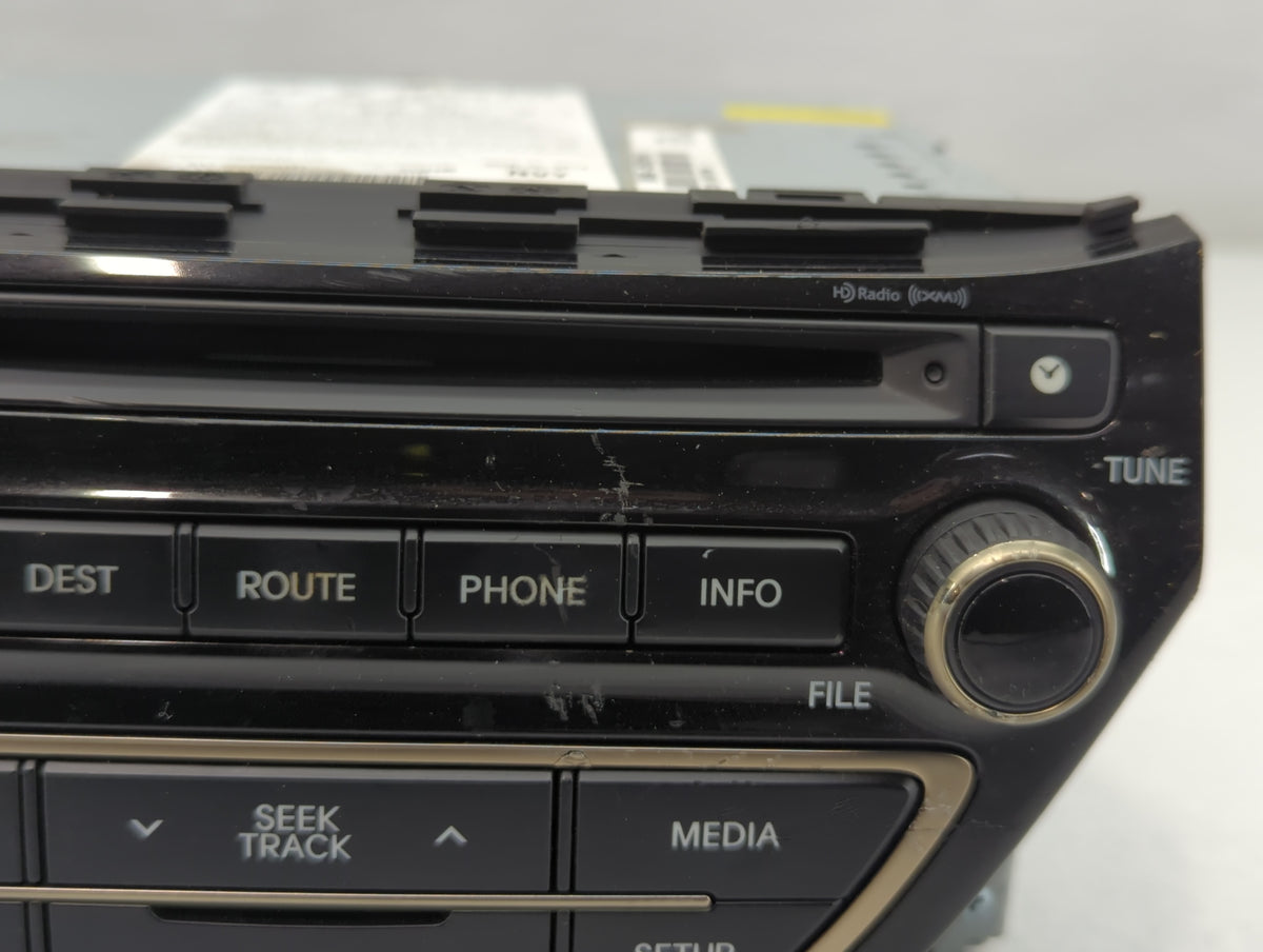 2013-2015 Hyundai Genesis Am Fm Cd Player Radio Receiver 771231 - Oemusedautoparts1.com