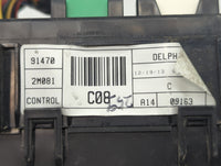 2013-2014 Hyundai Genesis Fusebox Fuse Box Panel Relay Module P/N:91470 2M081 Fits Fits 2013 2014 OEM Used Auto Parts - Oemu