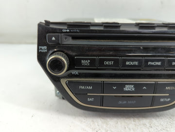 2014-2015 Hyundai Genesis Radio AM FM Cd Player Receiver Replacement P/N:96560-2M550YHG Fits 2014 2015 OEM Used Auto Parts
