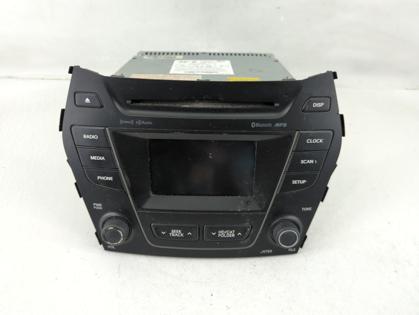 2013-2018 Hyundai Santa Fe Radio AM FM Cd Player Receiver Replacement P/N:96180-B89514X 96560B81034X Fits OEM Used Auto Part
