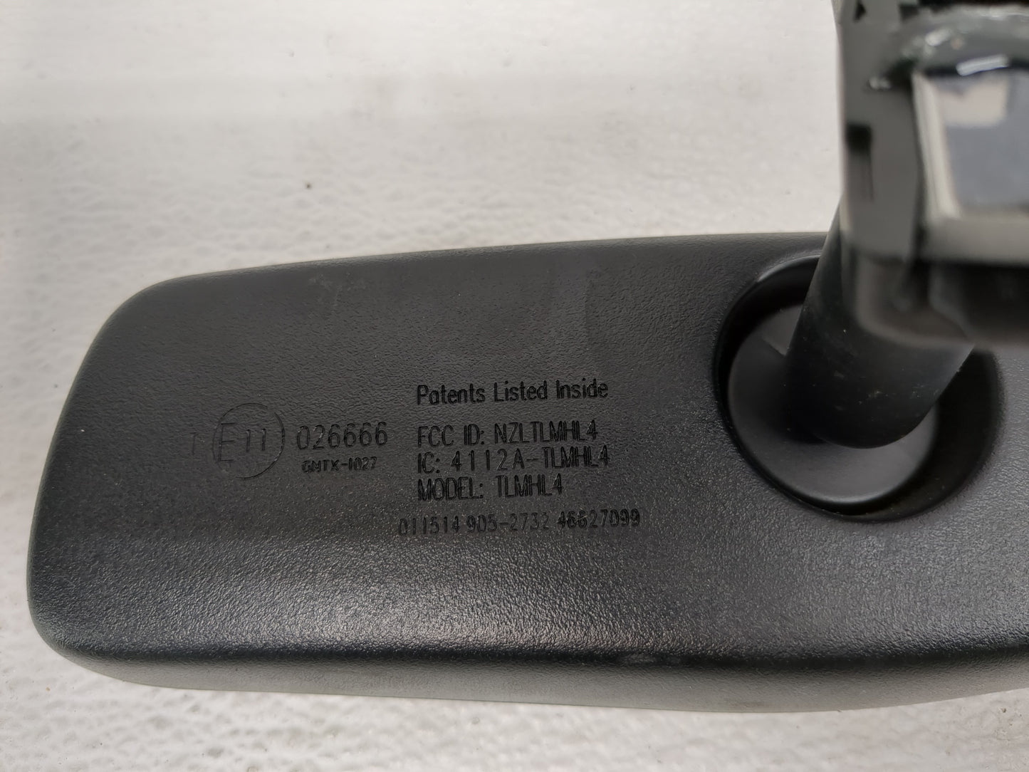 2014-2019 Hyundai Santa Fe Interior Rear View Mirror Replacement OEM P/N:E11026666 Fits Fits 2014 2015 2016 2017 2018 2019 O