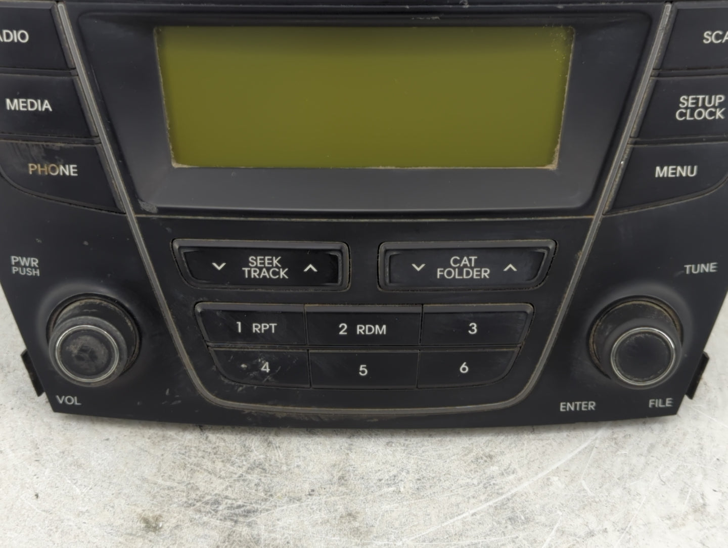 2013-2016 Hyundai Santa Fe Radio AM FM Cd Player Receiver Replacement P/N:96170-4Z0014X Fits Fits 2013 2014 2015 2016 OEM Us