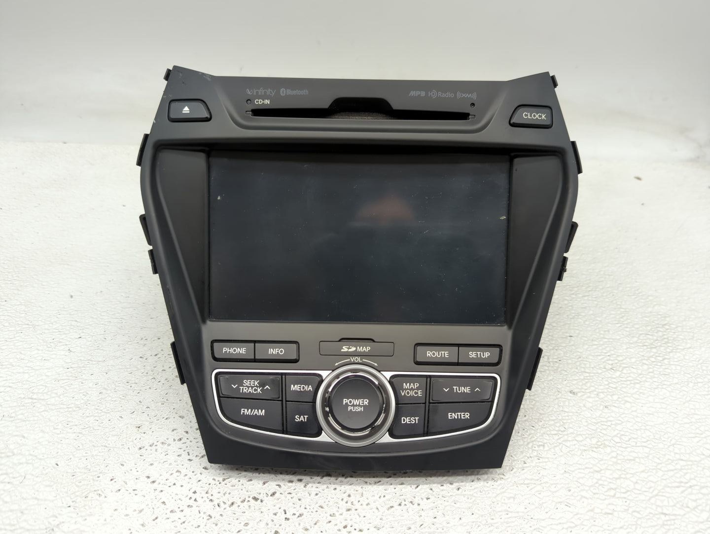 2014 Hyundai Santa Fe Radio AM FM Cd Player Receiver Replacement P/N:96560-4Z1124X Fits OEM Used Auto Parts - Oemusedautopar