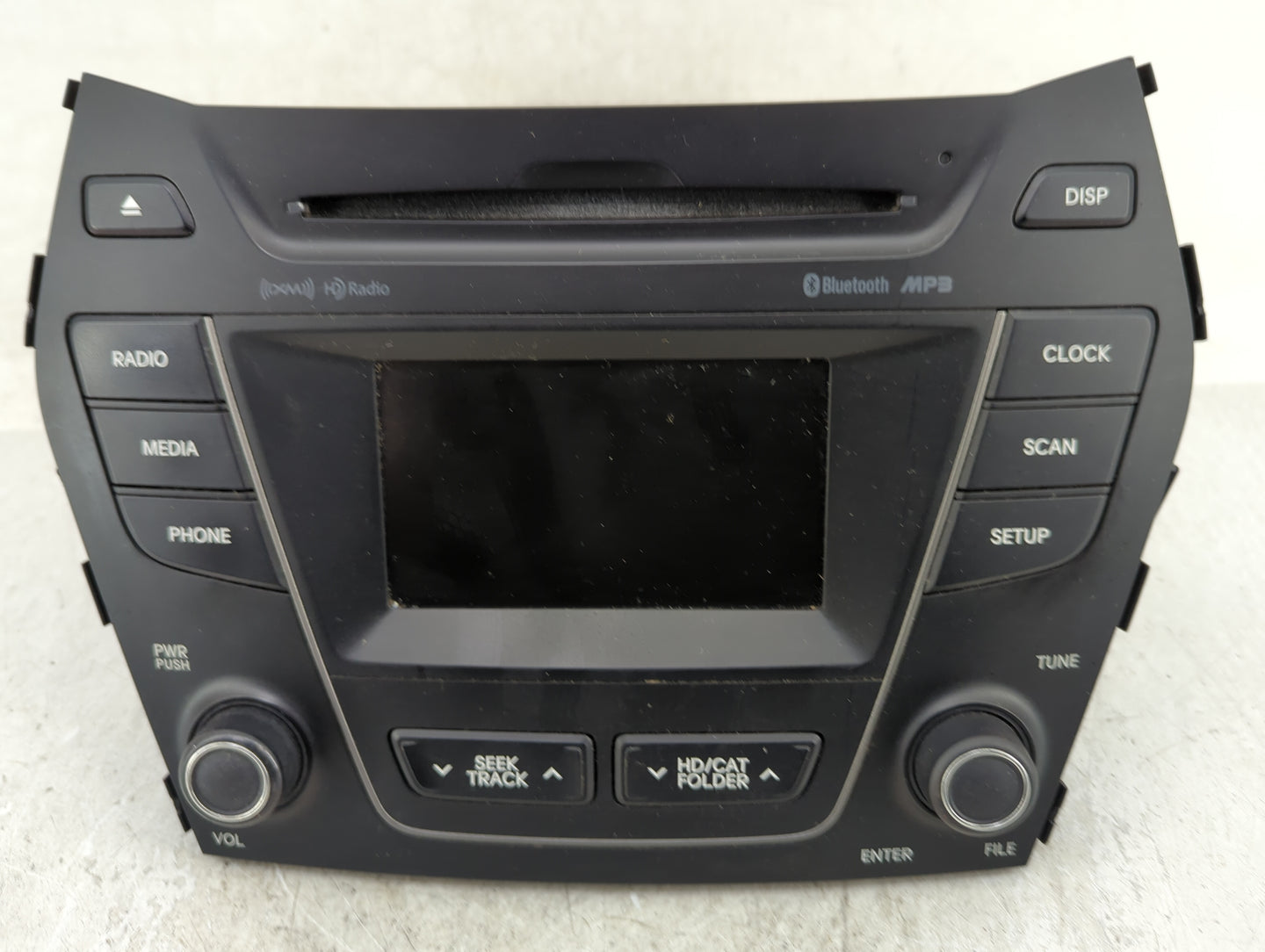 2013-2014 Hyundai Santa Fe Radio AM FM Cd Player Receiver Replacement P/N:96180-B89514X Fits Fits 2013 2014 OEM Used Auto Pa