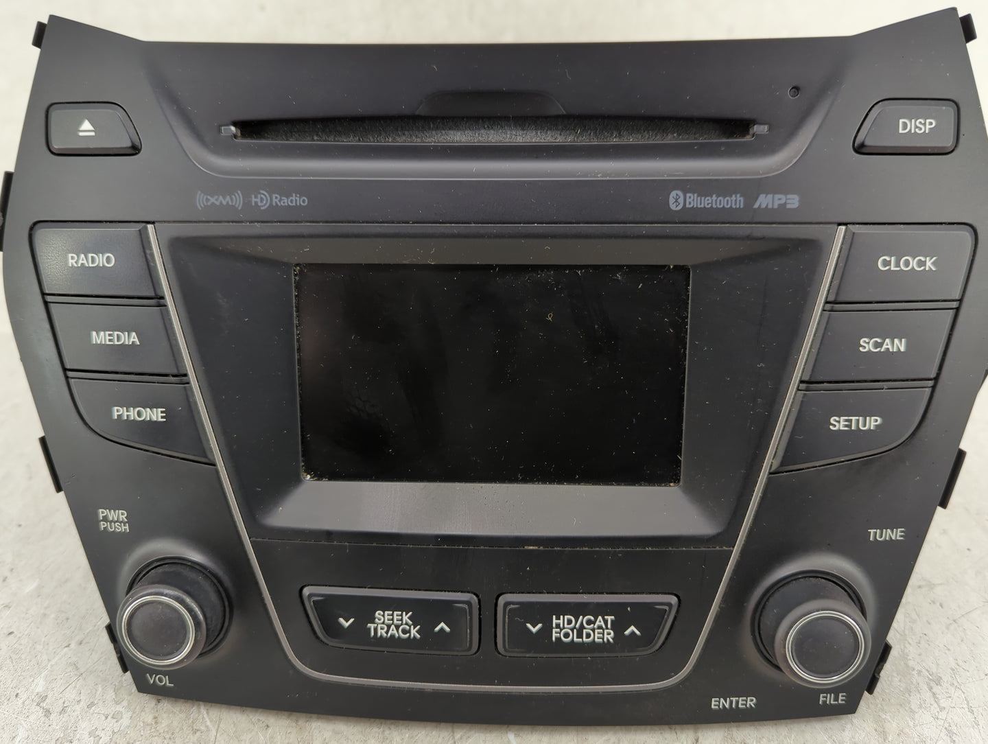 2013-2014 Hyundai Santa Fe Radio AM FM Cd Player Receiver Replacement P/N:96180-B89514X Fits Fits 2013 2014 OEM Used Auto Pa