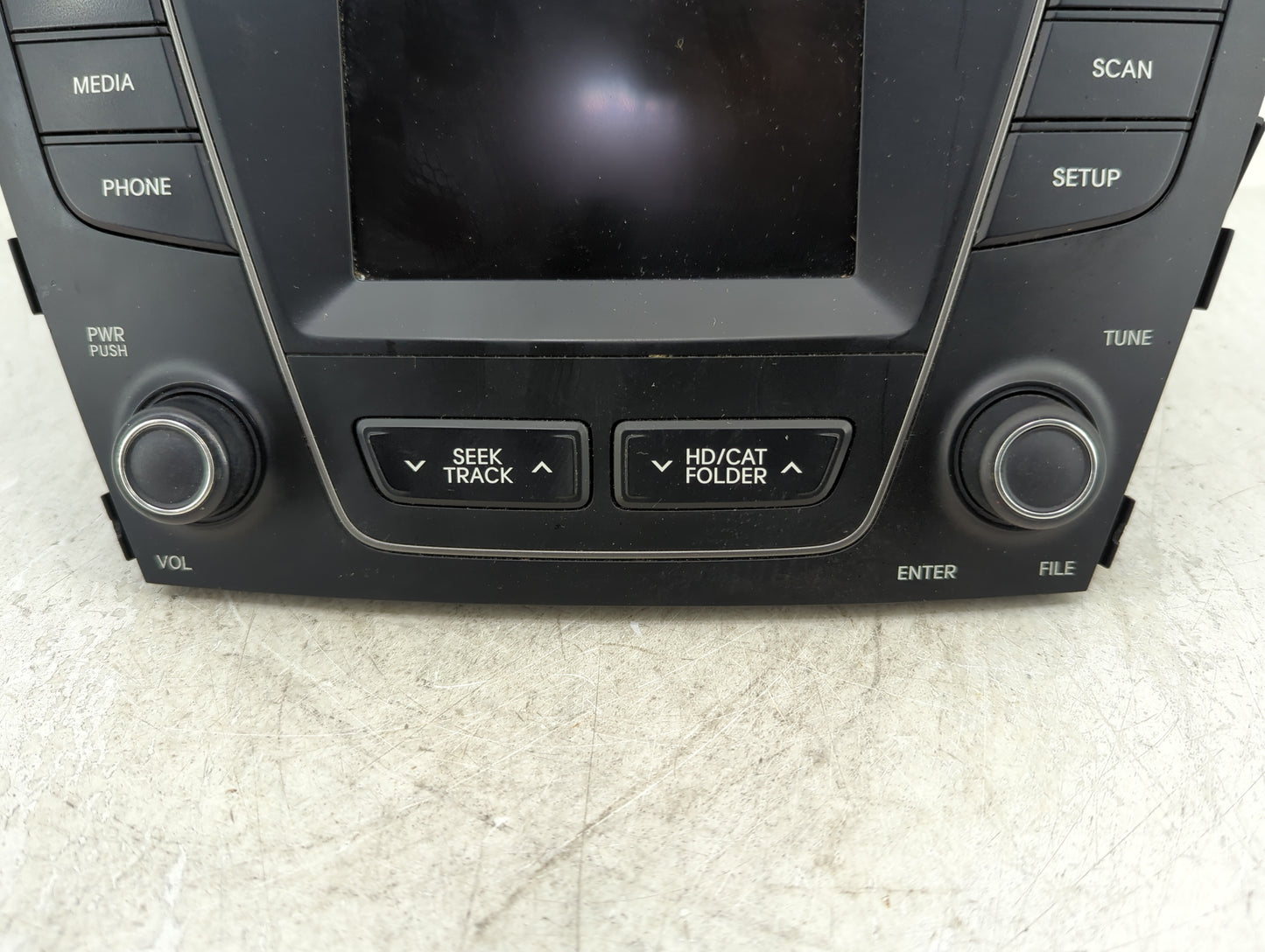 2013-2014 Hyundai Santa Fe Radio AM FM Cd Player Receiver Replacement P/N:96180-B89514X Fits Fits 2013 2014 OEM Used Auto Pa