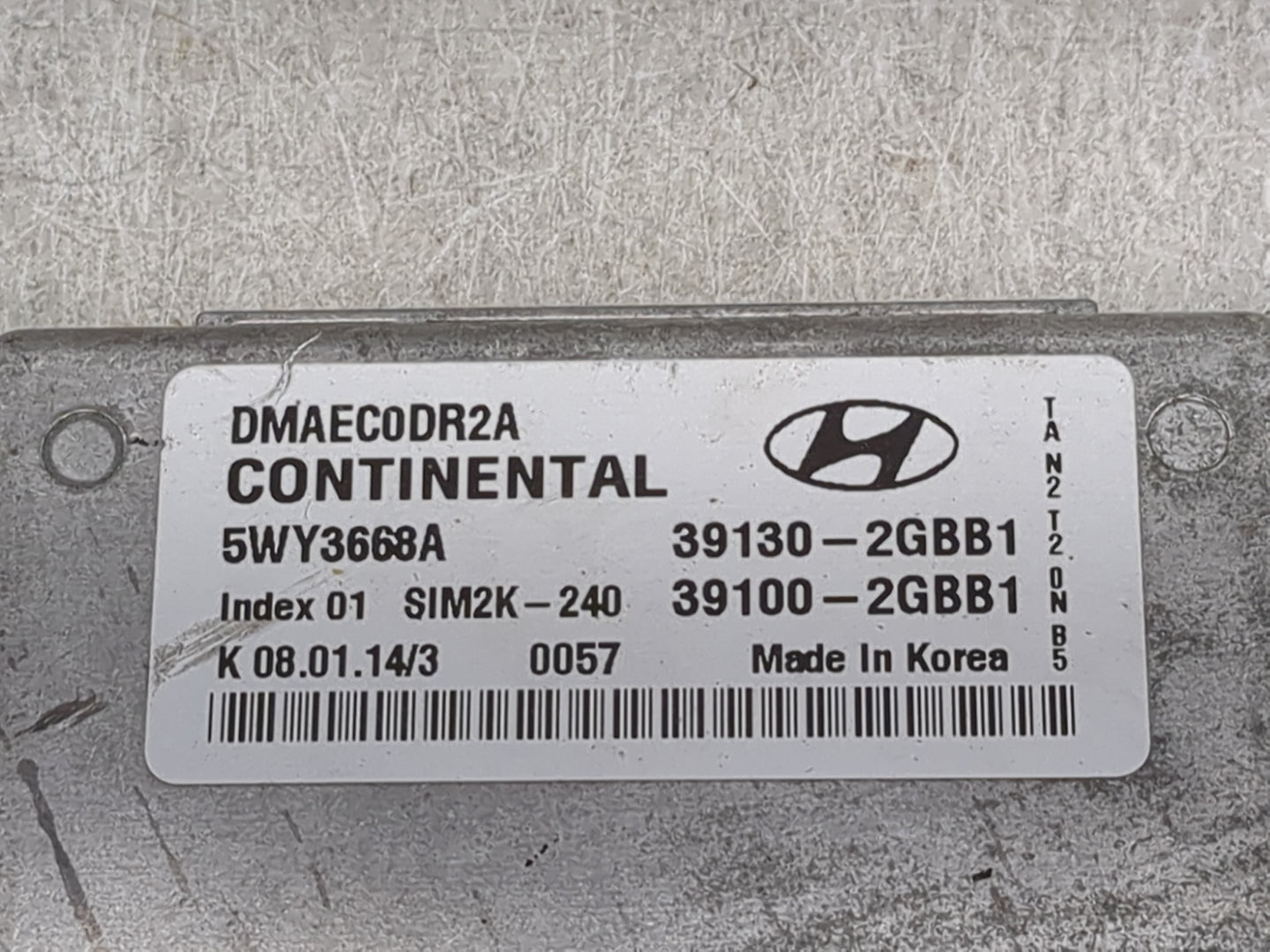 2014 Hyundai Santa Fe PCM Engine Control Computer ECU ECM PCU OEM P/N:39130-2GBB1 39100-2GBB1, 5WY3668A, DMAEC0DR2A Fits OEM