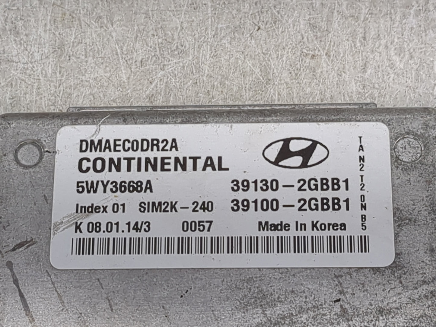 2014 Hyundai Santa Fe PCM Engine Control Computer ECU ECM PCU OEM P/N:39130-2GBB1 39100-2GBB1, 5WY3668A, DMAEC0DR2A Fits OEM
