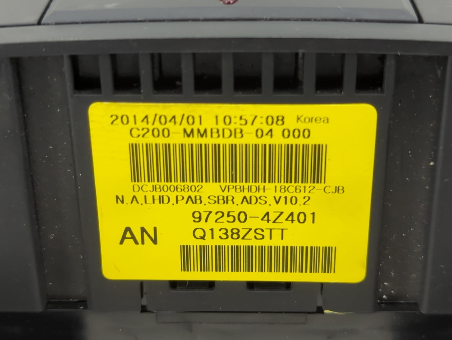 2013-2016 Hyundai Santa Fe Climate Control Module Temperature AC/Heater Replacement P/N:97250-4Z401 Fits Fits 2013 2014 2015