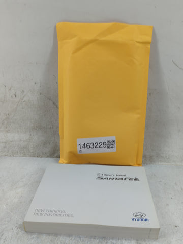 2014 Hyundai Santa Fe Owners Manual Book Guide P/N:EB80-EU3NC OEM Used Auto Parts - Oemusedautoparts1.com