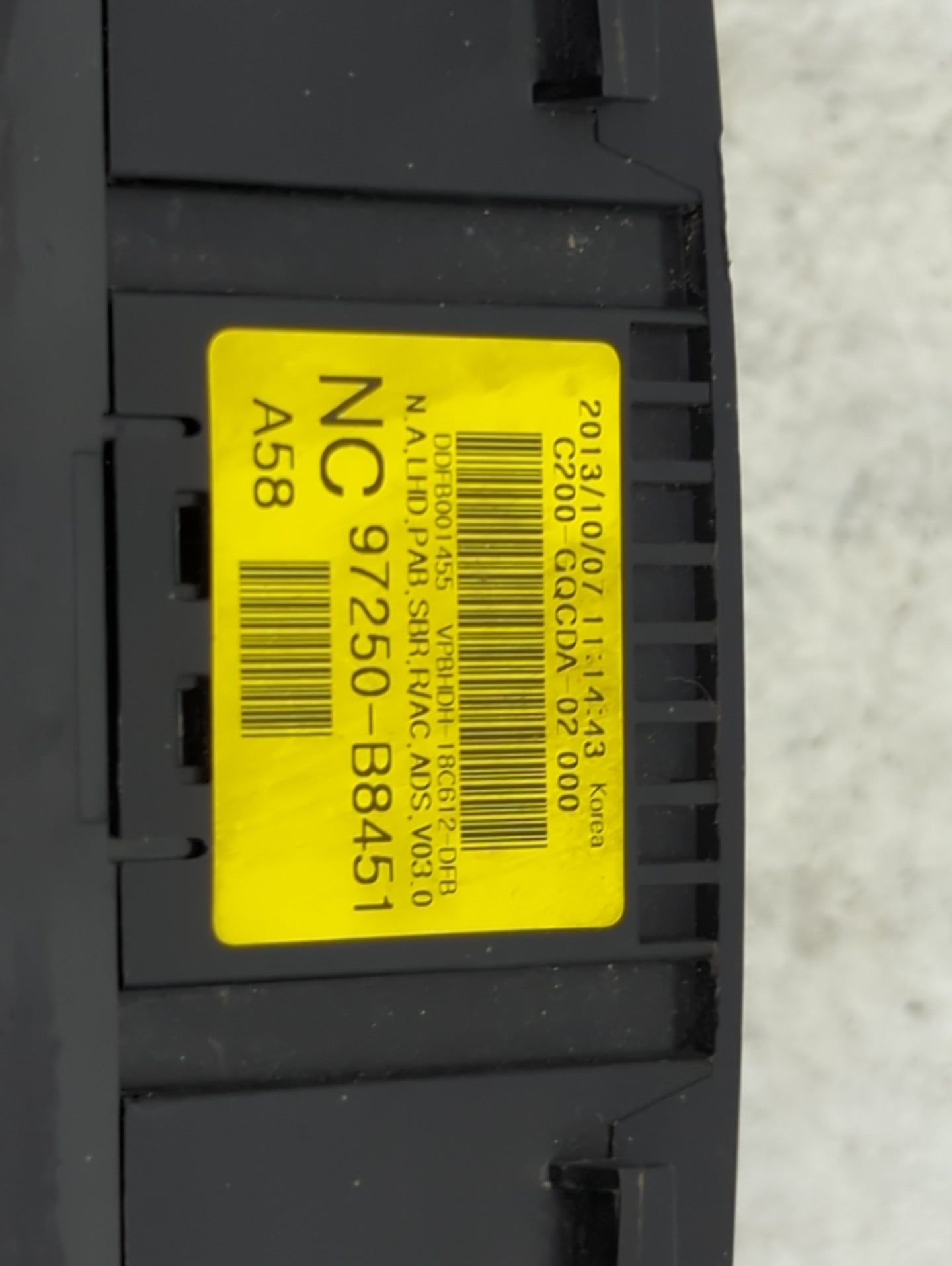 2013-2016 Hyundai Santa Fe Climate Control Module Temperature AC/Heater Replacement P/N:97250-B8451 Fits Fits 2013 2014 2015