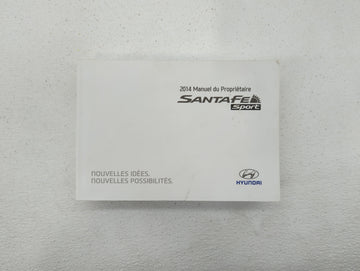 2014 Hyundai Santa Fe Owners Manual Book Guide OEM Used Auto Parts - Oemusedautoparts1.com