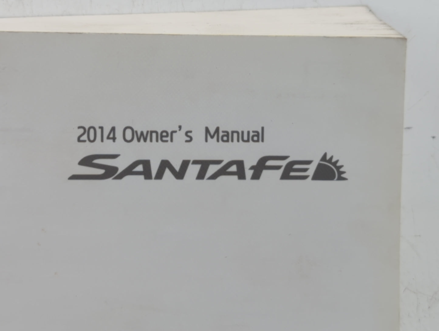 2014 Hyundai Santa Fe Owners Manual Book Guide OEM Used Auto Parts - Oemusedautoparts1.com