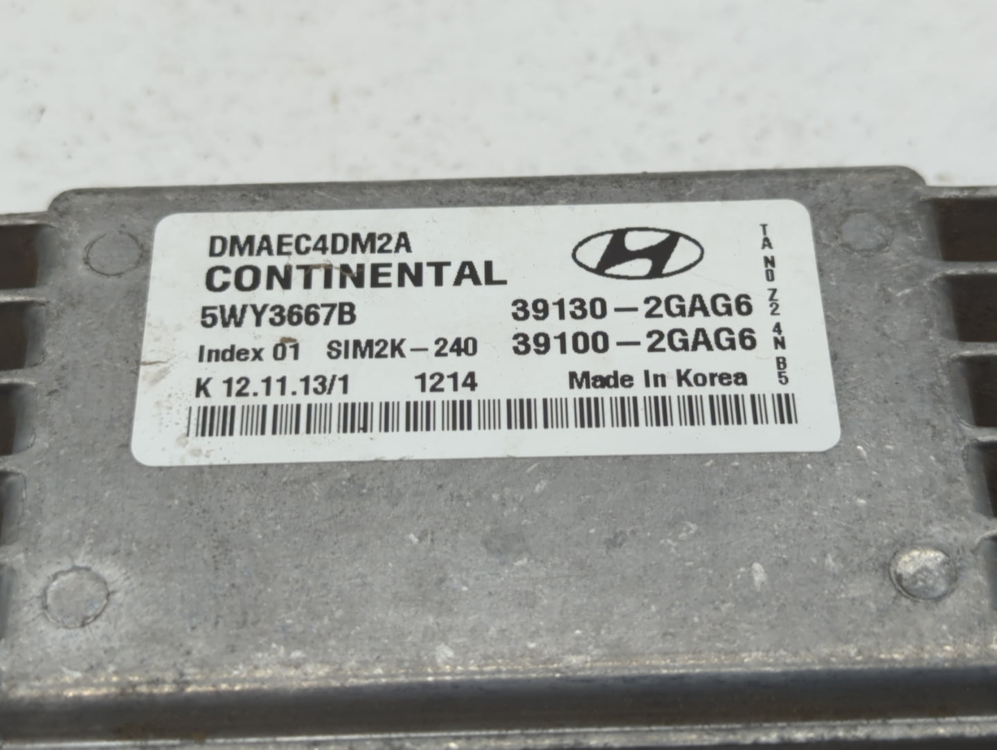 2014 Hyundai Santa Fe PCM Engine Control Computer ECU ECM PCU OEM P/N:39100-2GAG7 39130-2GAG7, 39100-2GAG5, 39130-2GAG5 Fits