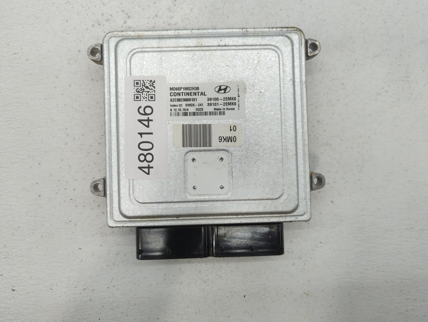 2014 Hyundai Santa Fe PCM Engine Control Computer ECU ECM PCU OEM P/N:39101-2EMK6 39103-2GAE6, 39100-2GAE6 Fits OEM Used Aut