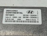 2014 Hyundai Santa Fe PCM Engine Control Computer ECU ECM PCU OEM P/N:39100-2GAG7 39130-2GAG7 Fits OEM Used Auto Parts - Oem