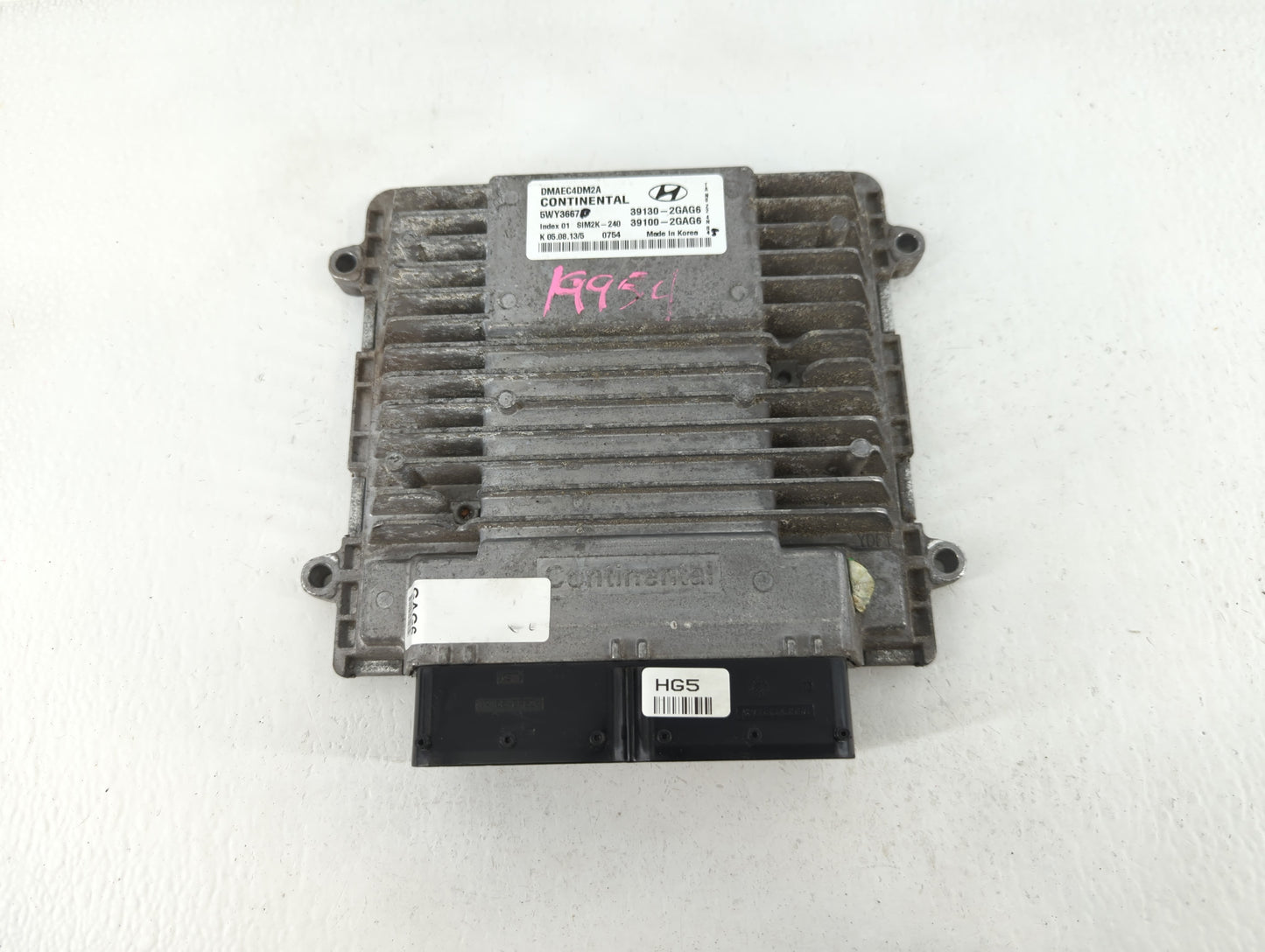 2014 Hyundai Santa Fe PCM Engine Control Computer ECU ECM PCU OEM P/N:39130-2GAG6 39100-2GAG7, 39130-2GAG7 Fits OEM Used Aut