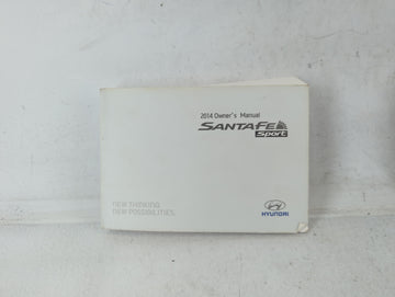 2014 Hyundai Santa Fe Owners Manual Book Guide P/N:AZW0-EU42E OEM Used Auto Parts