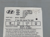 2011-2015 Hyundai Sonata Radio AM FM Cd Player Receiver Replacement P/N:96170-3Q0004X Fits Fits 2011 2012 2013 2014 2015 OEM