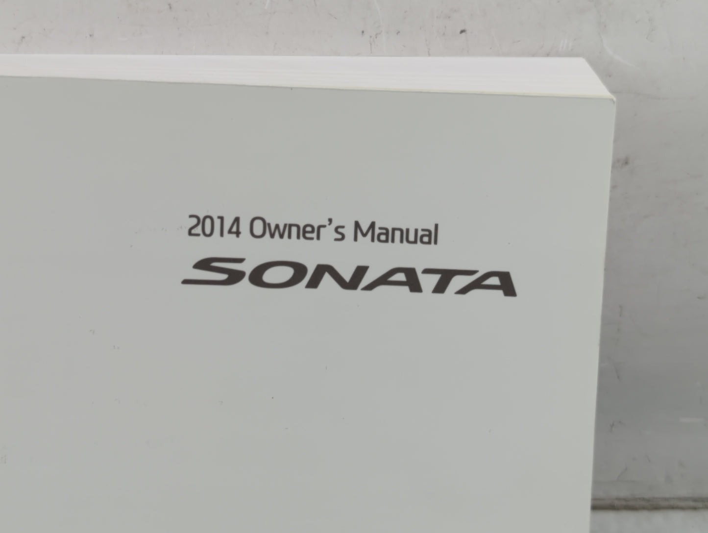 2014 Hyundai Sonata Owners Manual Book Guide P/N:A3S0-EU43G OEM Used Auto Parts - Oemusedautoparts1.com