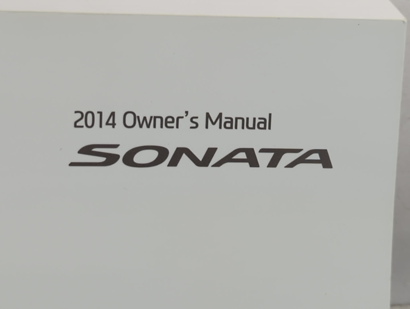 2014 Hyundai Sonata Owners Manual Book Guide P/N:A3S0-EU41E OEM Used Auto Parts - Oemusedautoparts1.com