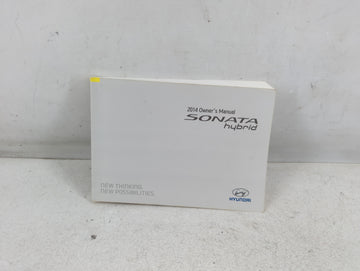 2014 Hyundai Sonata Owners Manual Book Guide P/N:E4R0-EU44E OEM Used Auto Parts - Oemusedautoparts1.com