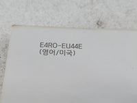 2014 Hyundai Sonata Owners Manual Book Guide P/N:E4R0-EU44E OEM Used Auto Parts - Oemusedautoparts1.com