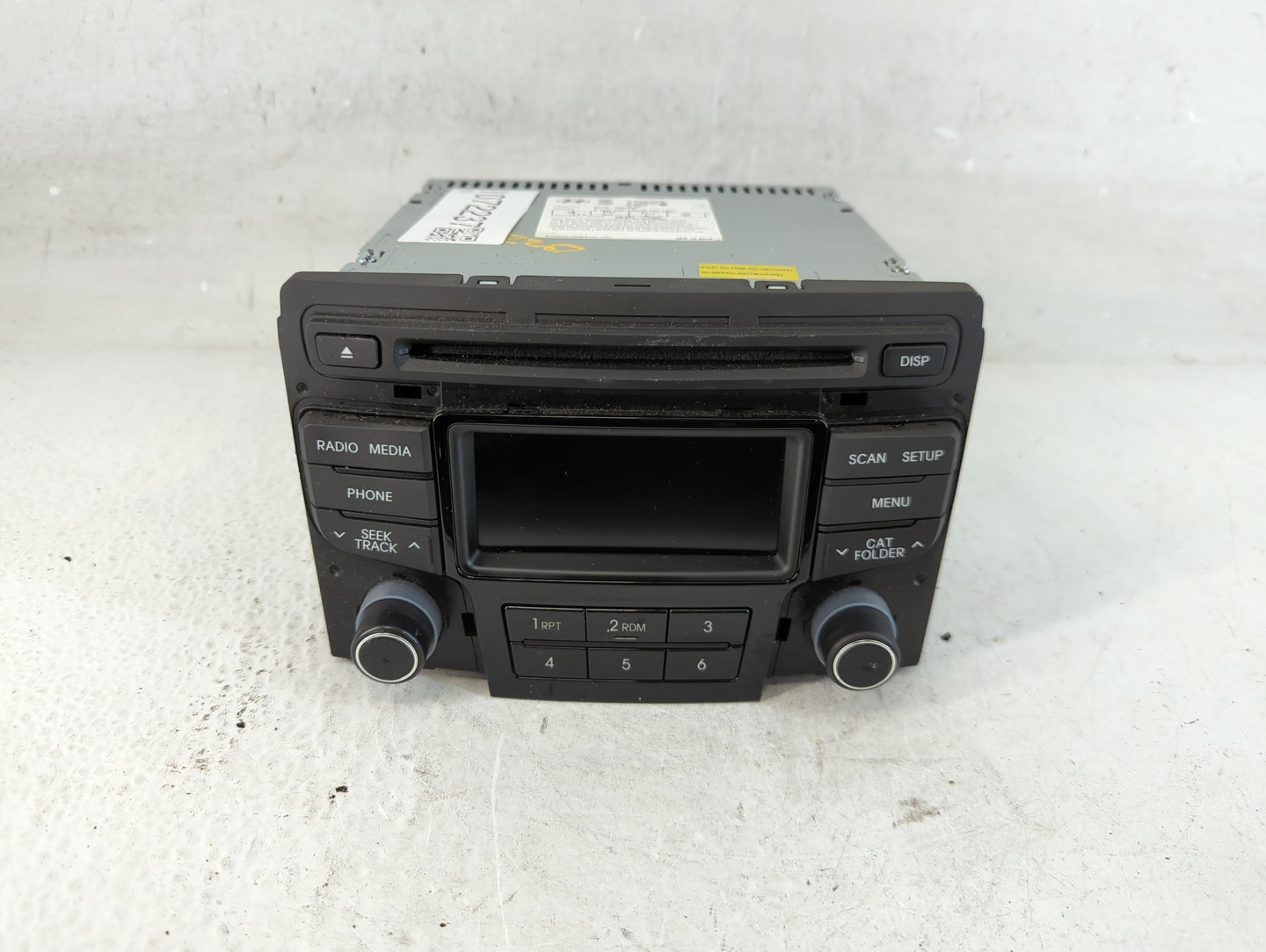 2014-2015 Hyundai Sonata Radio AM FM Cd Player Receiver Replacement P/N:96180-3Q8004X Fits Fits 2014 2015 OEM Used Auto Part