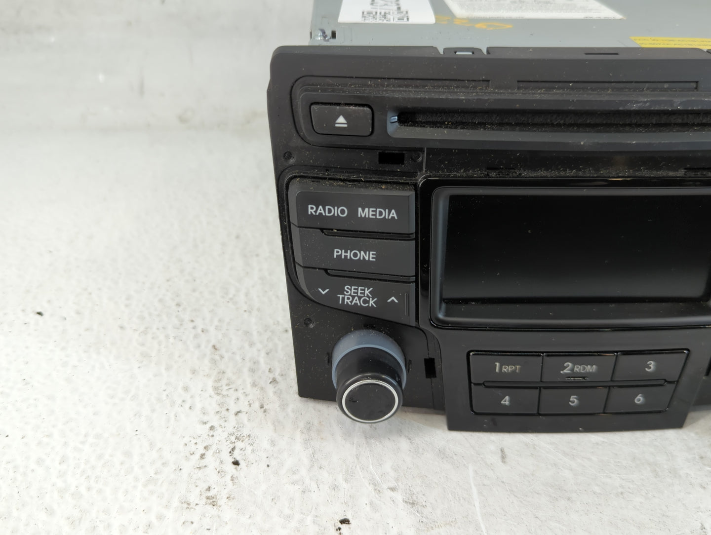 2014-2015 Hyundai Sonata Radio AM FM Cd Player Receiver Replacement P/N:96180-3Q8004X Fits Fits 2014 2015 OEM Used Auto Part