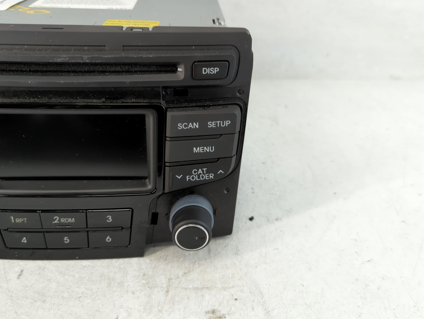 2014-2015 Hyundai Sonata Radio AM FM Cd Player Receiver Replacement P/N:96180-3Q8004X Fits Fits 2014 2015 OEM Used Auto Part