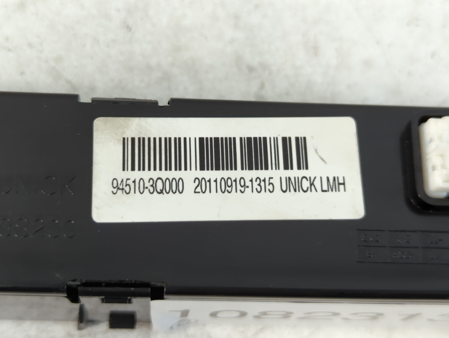2014 Hyundai Sonata Digitial Dash Clock P/N:94510-3Q000 Fits OEM Used Auto Parts - Oemusedautoparts1.com