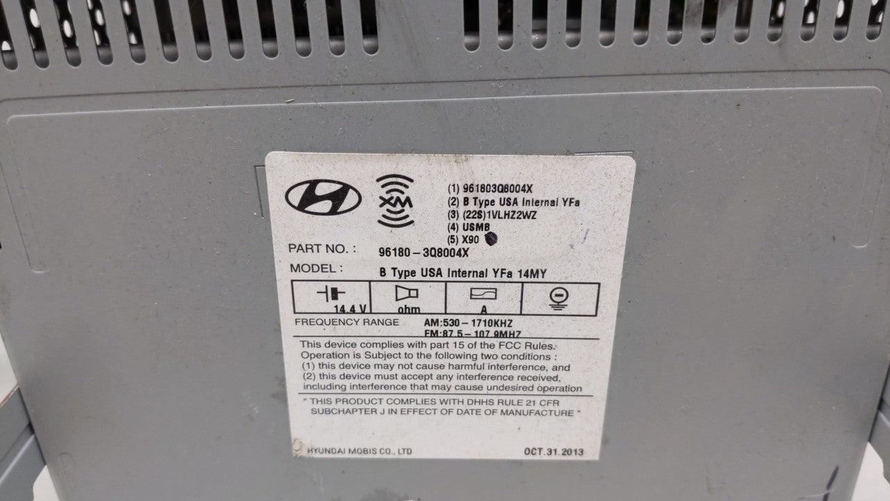 2014-2015 Hyundai Sonata Am Fm Cd Player Radio Receiver - Oemusedautoparts1.com
