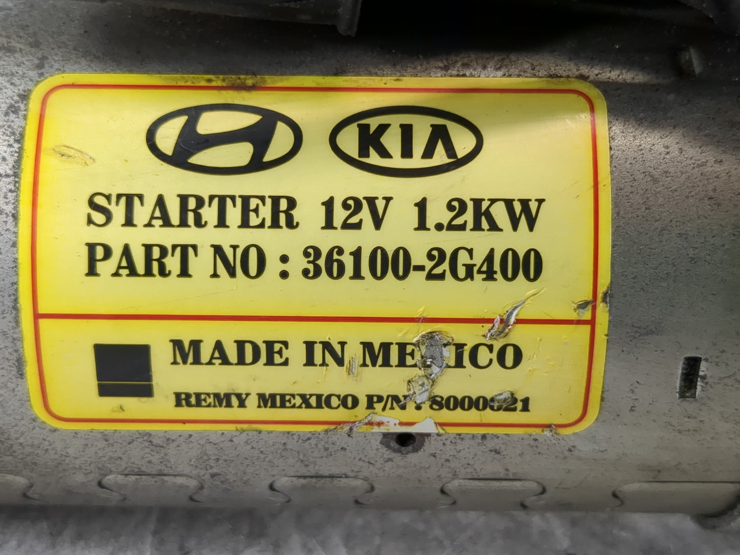 2008-2014 Hyundai Sonata Car Starter Motor Solenoid OEM P/N:36100-2G400 Fits Fits 2008 2009 2010 2011 2012 2013 2014 OEM Use