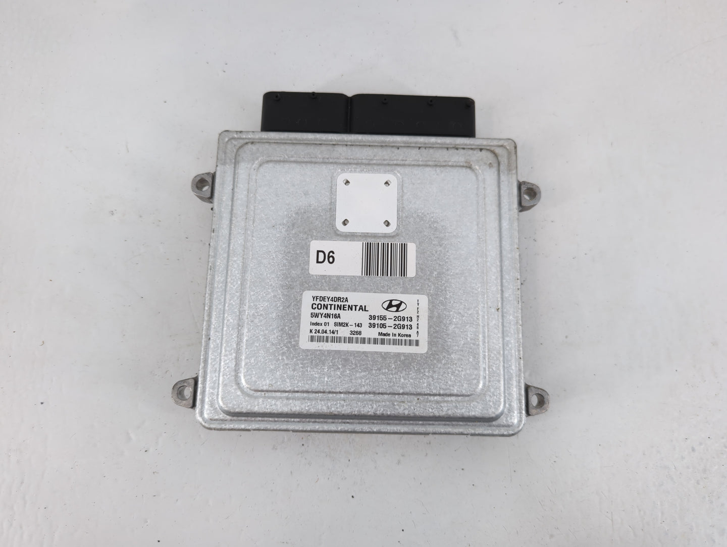 2011-2015 Hyundai Sonata PCM Engine Control Computer ECU ECM PCU OEM P/N:39105-2G913 39155-2G913 Fits OEM Used Auto Parts - 