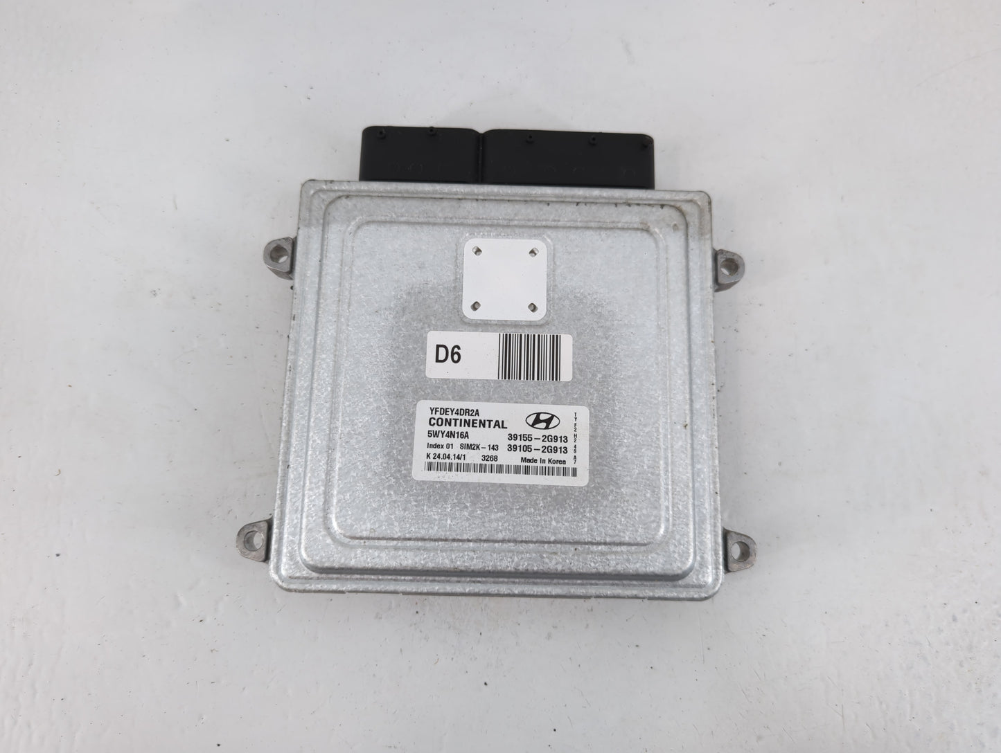 2011-2015 Hyundai Sonata PCM Engine Control Computer ECU ECM PCU OEM P/N:39105-2G913 39155-2G913 Fits OEM Used Auto Parts - 