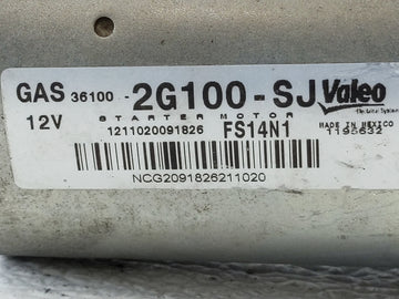 2014 Hyundai Sonata Car Starter Motor Solenoid OEM P/N:36100-2G100 Fits Fits 2015 2016 OEM Used Auto Parts