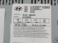 2011-2015 Hyundai Sonata Radio AM FM Cd Player Receiver Replacement P/N:96180-3Q8004X Fits Fits 2011 2012 2013 2014 2015 OEM