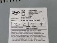 2014-2015 Hyundai Sonata Radio AM FM Cd Player Receiver Replacement P/N:96180-3Q8004X Fits Fits 2014 2015 OEM Used Auto Part