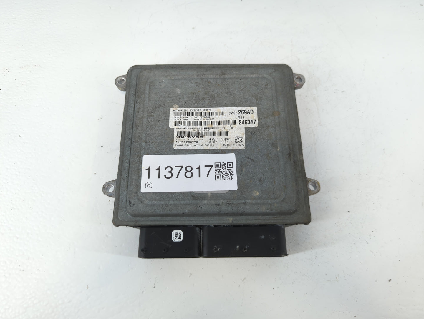 2011-2015 Hyundai Sonata PCM Engine Control Computer ECU ECM PCU OEM P/N:P05187269AD Fits Fits 2011 2012 2013 2014 2015 OEM 