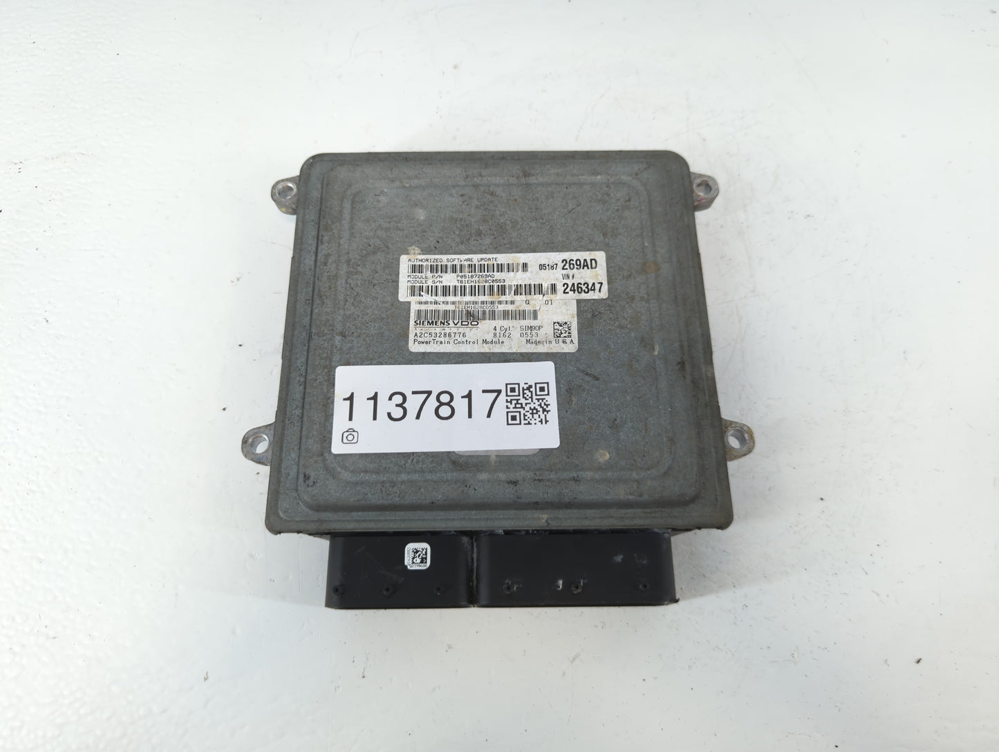 2011-2015 Hyundai Sonata PCM Engine Control Computer ECU ECM PCU OEM P/N:P05187269AD Fits Fits 2011 2012 2013 2014 2015 OEM 