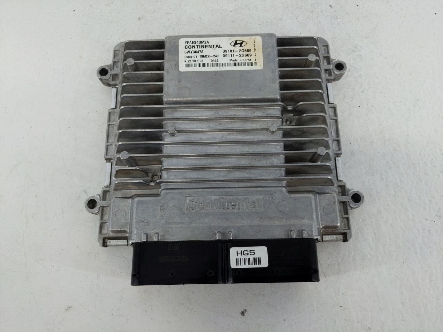 2011-2014 Hyundai Sonata PCM Engine Control Computer ECU ECM PCU OEM P/N:39101-2G669 Fits Fits 2011 2012 2013 2014 OEM Used 