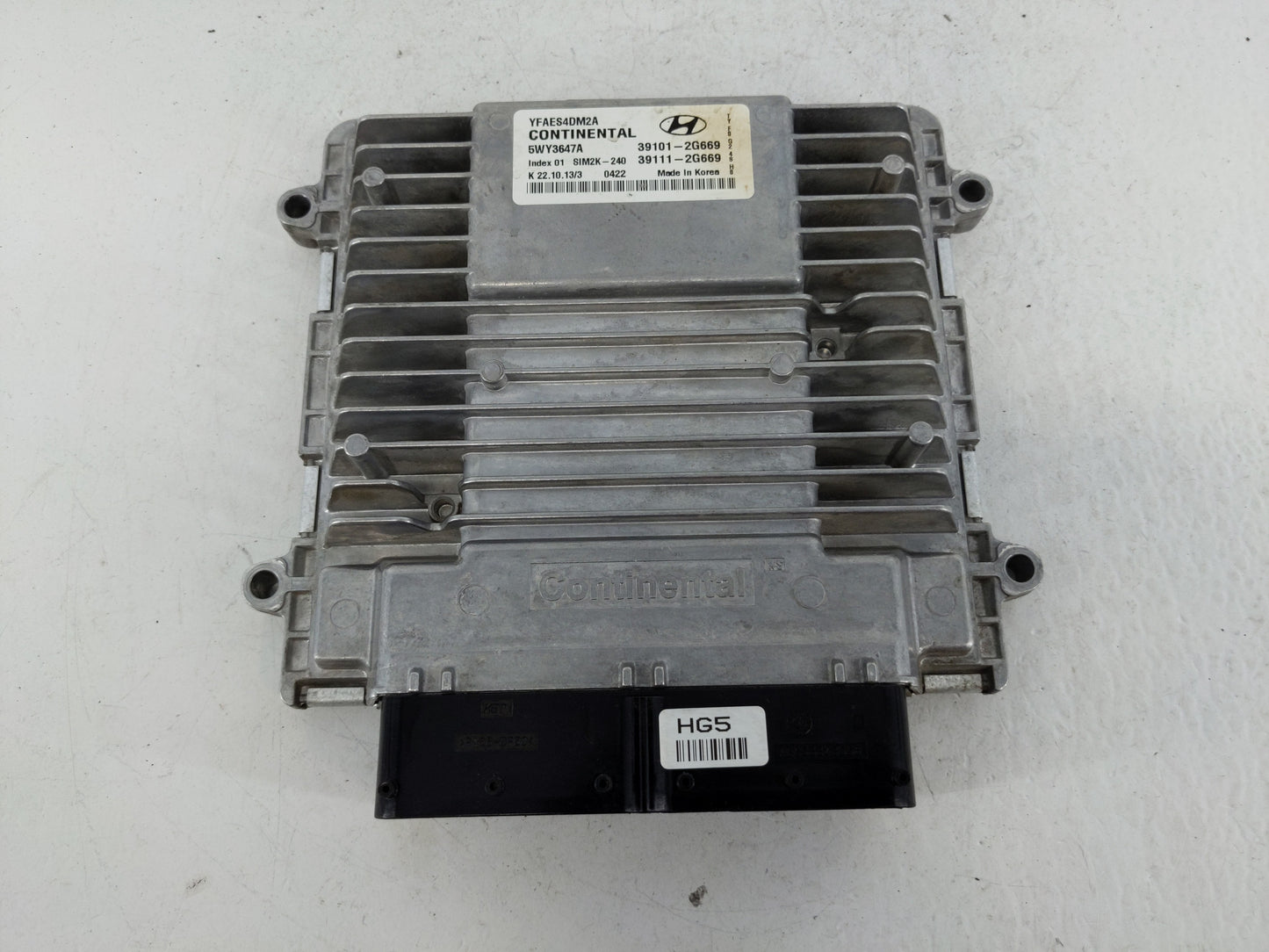 2011-2014 Hyundai Sonata PCM Engine Control Computer ECU ECM PCU OEM P/N:39101-2G669 Fits Fits 2011 2012 2013 2014 OEM Used 