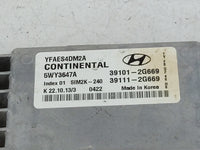 2011-2014 Hyundai Sonata PCM Engine Control Computer ECU ECM PCU OEM P/N:39101-2G669 Fits Fits 2011 2012 2013 2014 OEM Used 