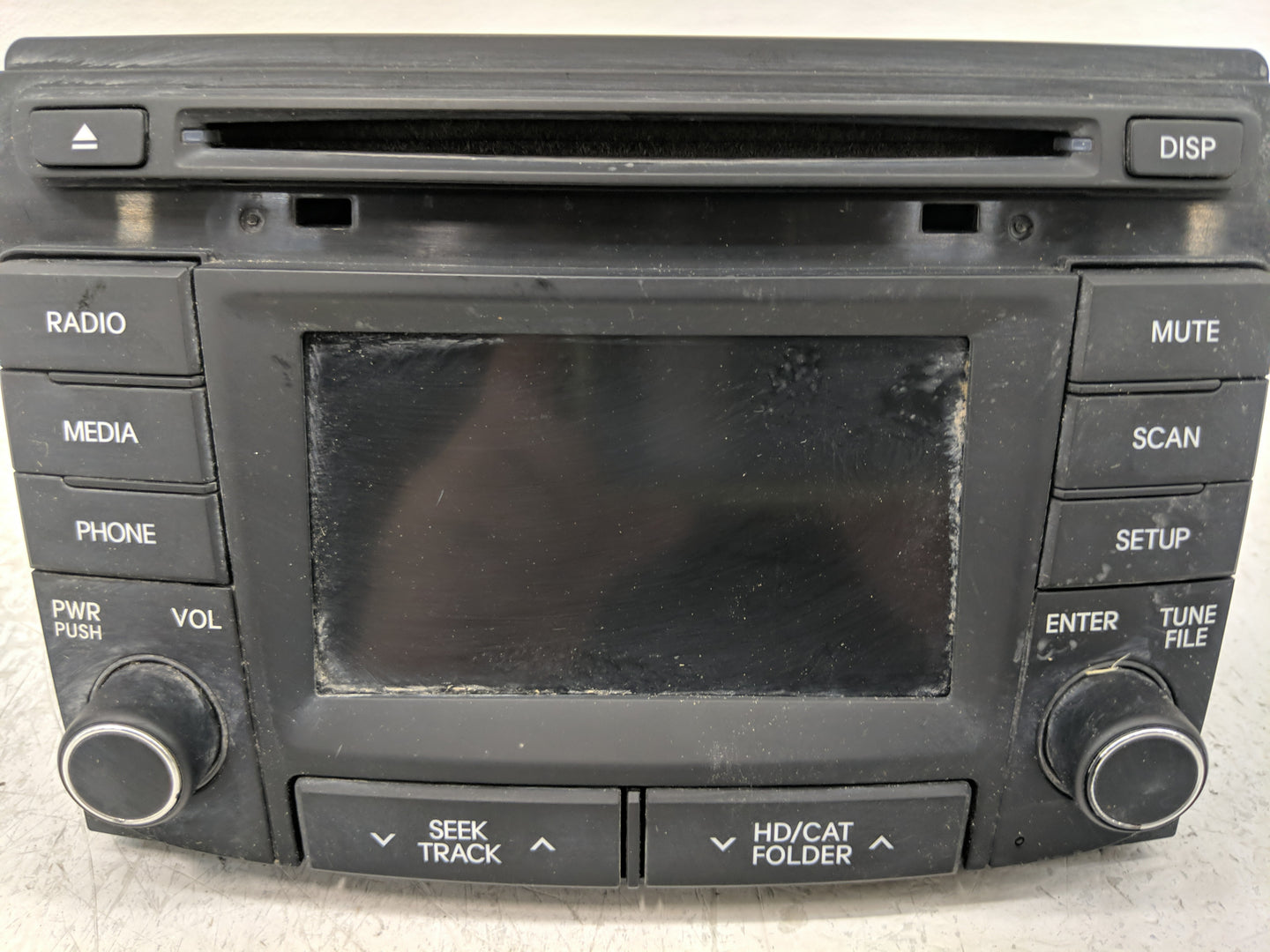 2013-2014 Hyundai Sonata Radio AM FM Cd Player Receiver Replacement P/N:96180-3Q8004X Fits Fits 2013 2014 OEM Used Auto Part