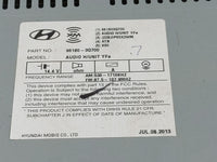 2013-2014 Hyundai Sonata Radio AM FM Cd Player Receiver Replacement P/N:96180-3Q8004X Fits Fits 2013 2014 OEM Used Auto Part