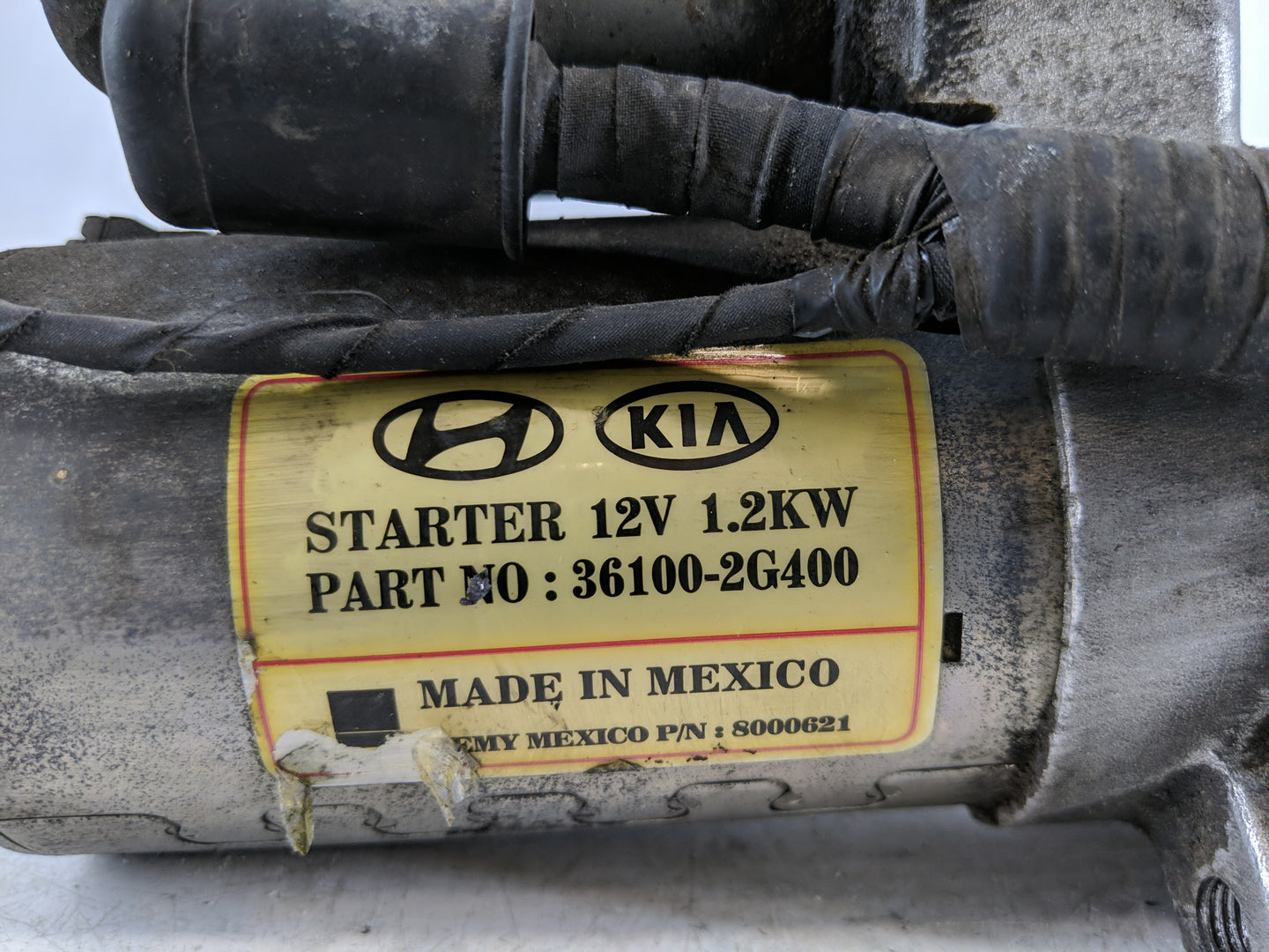 2014 Hyundai Sonata Car Starter Motor Solenoid OEM P/N:36100-2G400 Fits Fits 2015 2016 OEM Used Auto Parts - Oemusedautopart