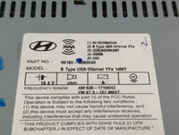 2013-2014 Hyundai Sonata Radio AM FM Cd Player Receiver Replacement P/N:96180-3Q8004X Fits Fits 2013 2014 OEM Used Auto Part