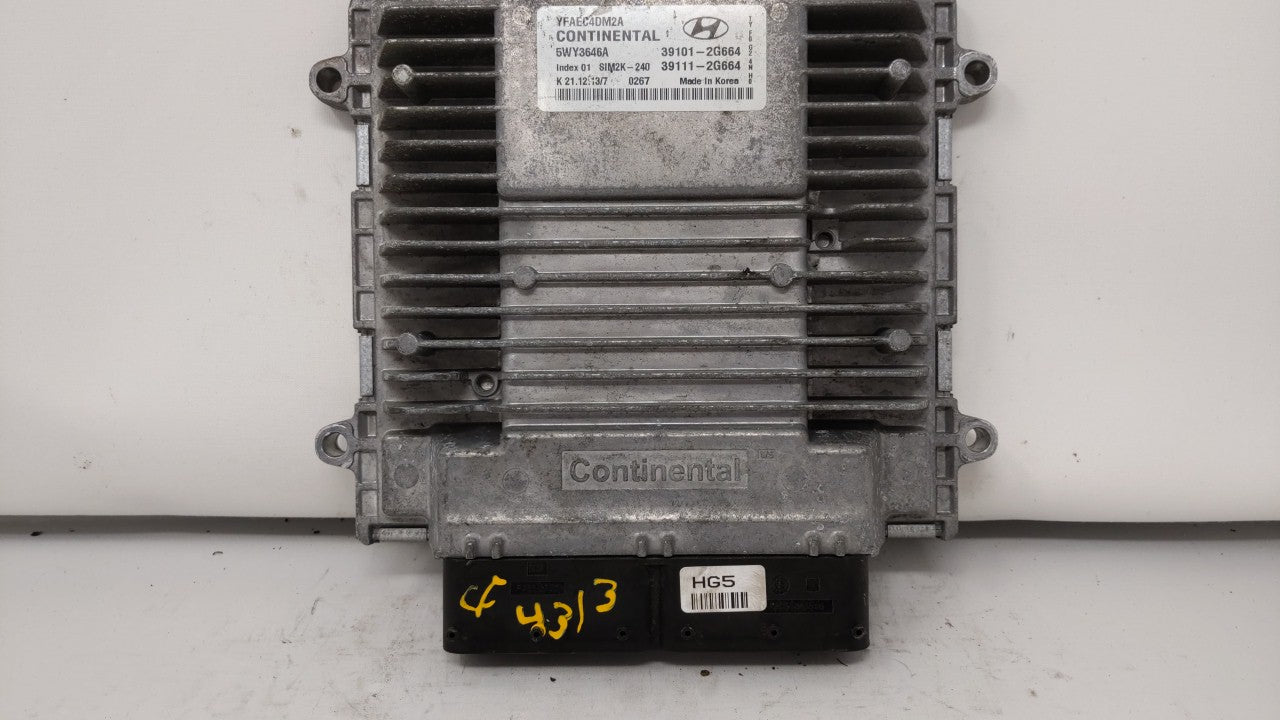 2011-2014 Hyundai Sonata PCM Engine Control Computer ECU ECM PCU OEM P/N:39101-2G661 39111-2G661 Fits Fits 2011 2012 2013 20